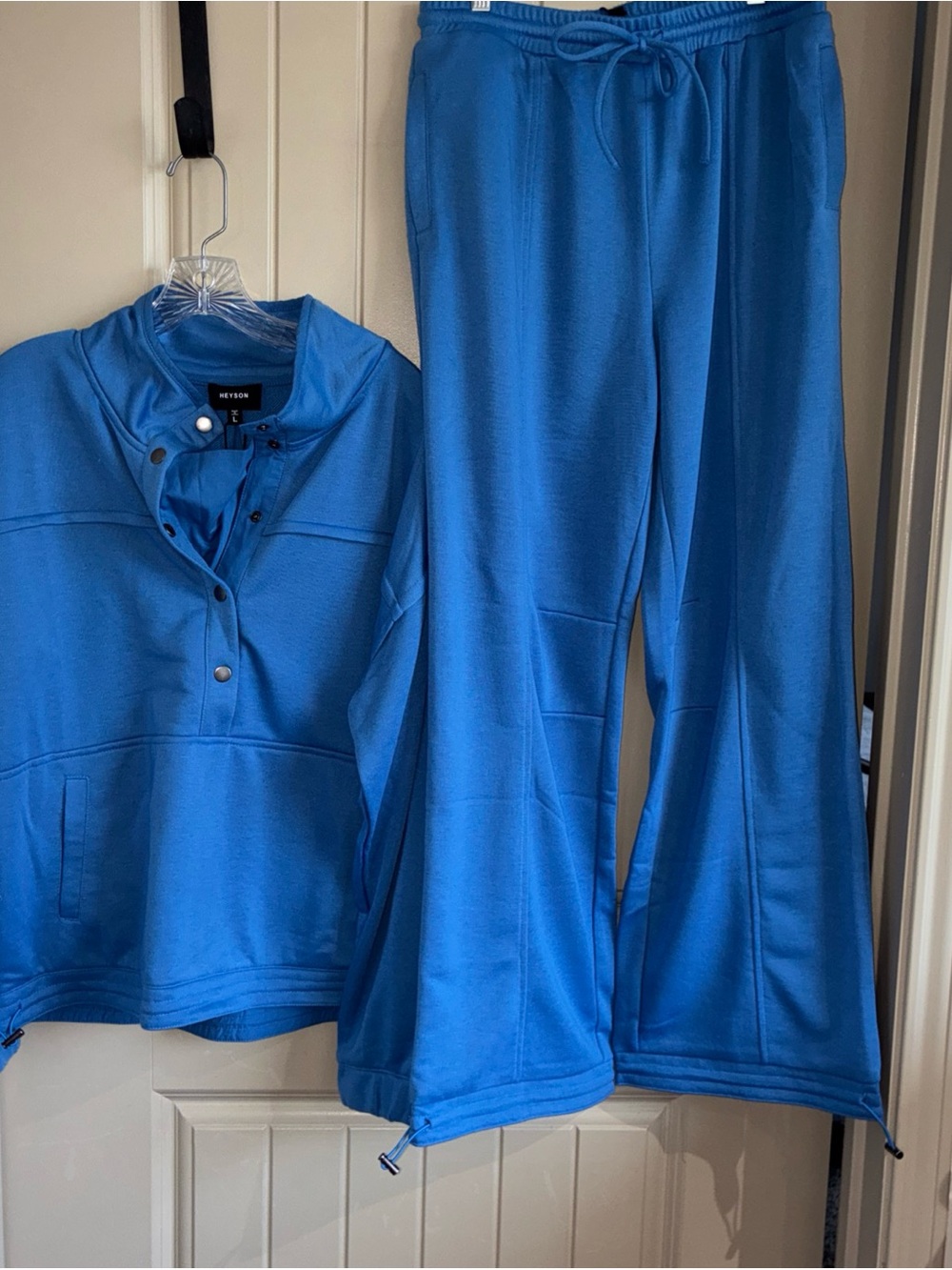 Heyson Blue Women's Flared Track Pants - Blue